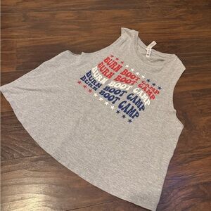 Burn Boot Camp Graphic Grey Tank Top - Women's Sleeveless